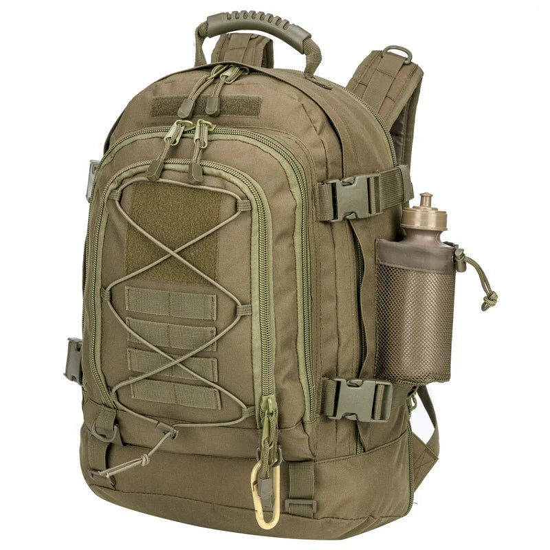 LQARMY 60L Male Travel Tactical backpack Hiking Camping backpack Expandable Army Backpacks Molle 3 Day Assault Pack Rucksacks