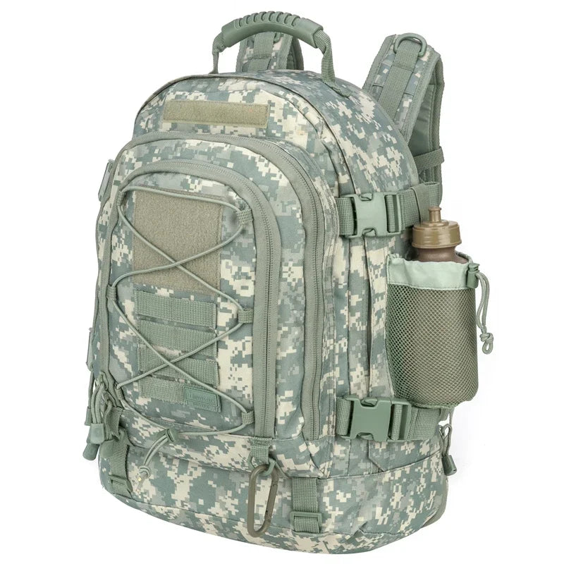 LQARMY 60L Male Travel Tactical backpack Hiking Camping backpack Expandable Army Backpacks Molle 3 Day Assault Pack Rucksacks