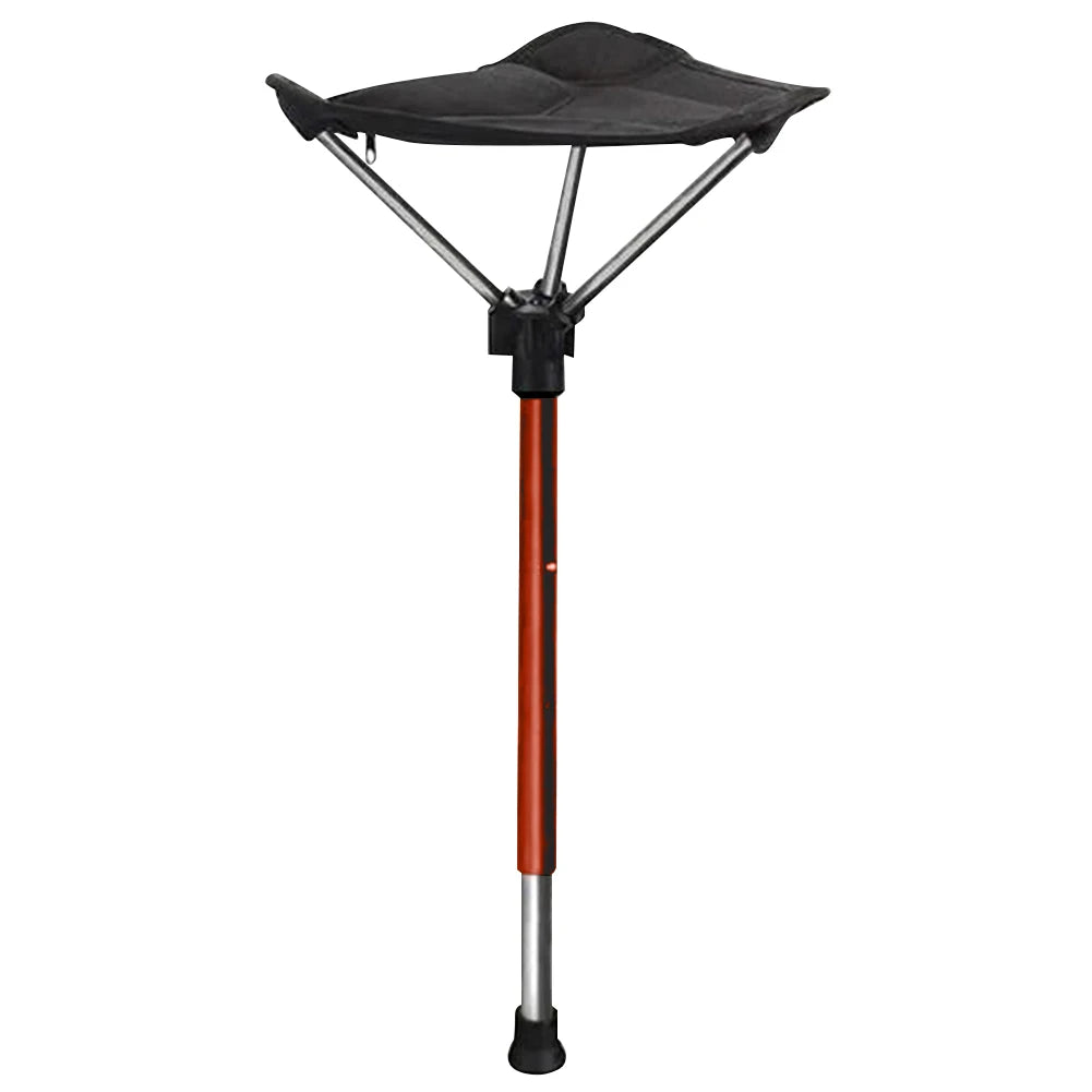 Camping Stool One Leg Collapsible Chair Retractable Folding Stool Adjustable for Outdoor Hiking Picnic Travel